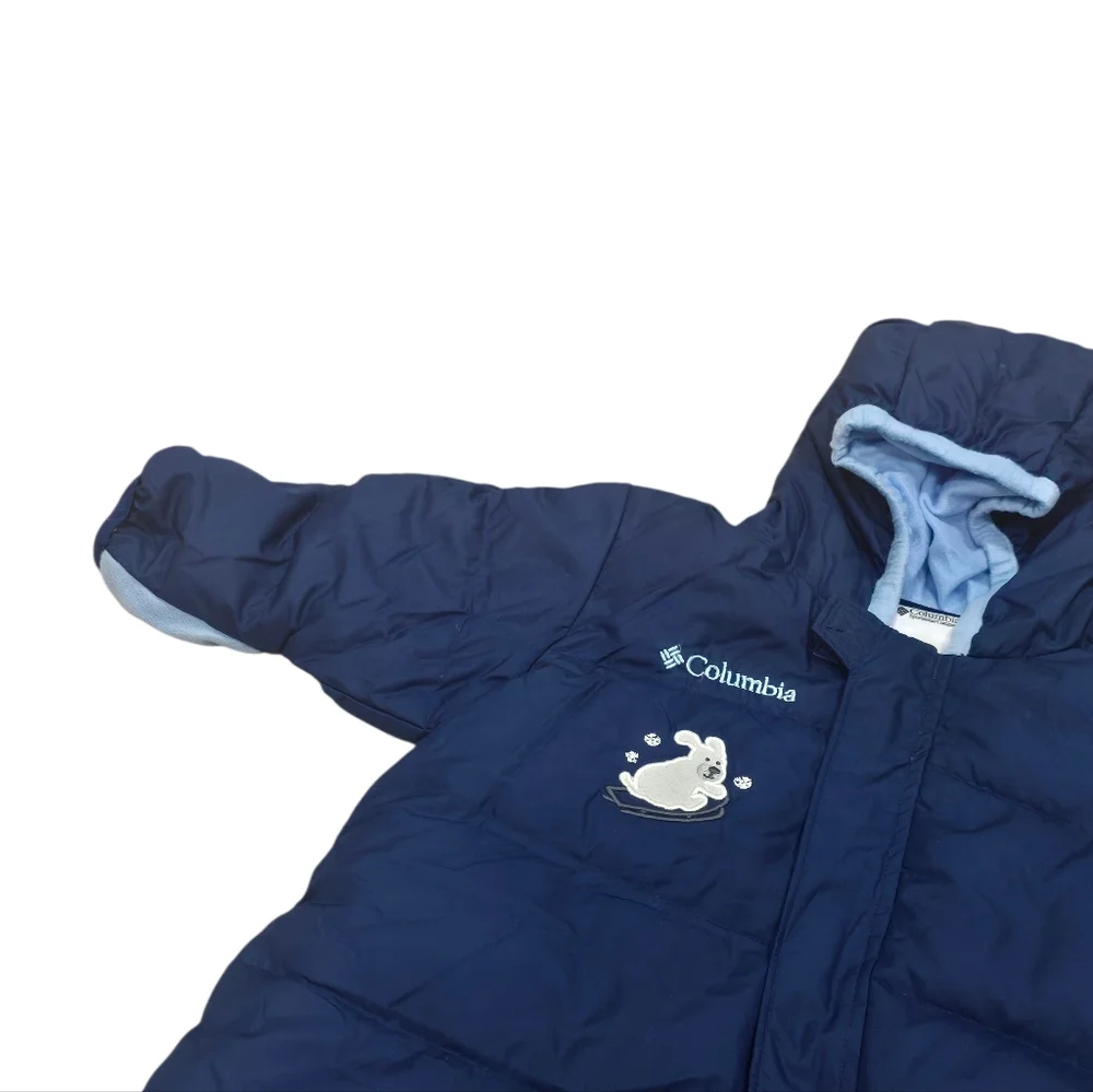 NEW Vintage Columbia Snuggly Bunny Bunting Suit Infant Down Insulated